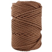Rocchetto di corda di cotone per macramè da 5 mm - Mocca x50m