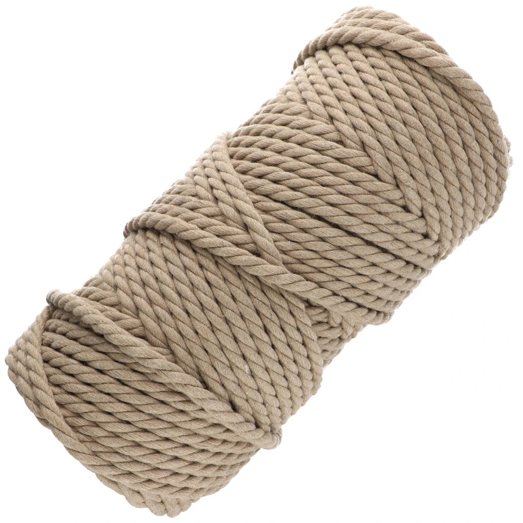 Cordoncino Di Cotone Naturale 8 Mm X 20 M – Corda Morbida Per Macramè E Fai Da Te – Beige