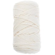 Rocchetto di cotone Air Glitter 1 mm per macramè - Crema x90m