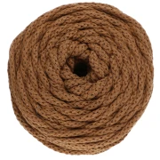 Bobine de cordon en coton pour macramé Cotton Air 5 mm - Mocca x50m