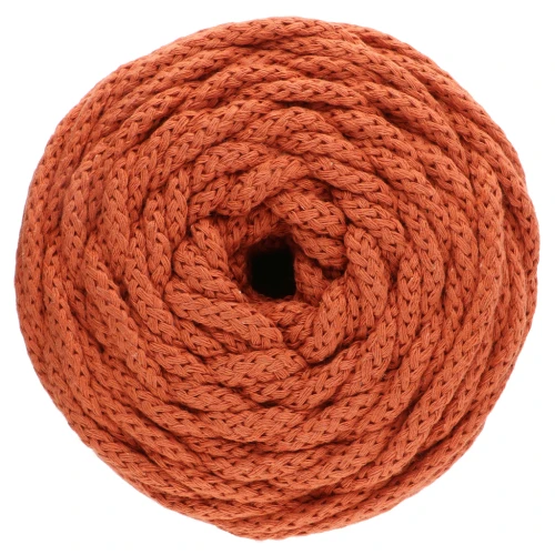 Cotone Air 5 mm bobina di corda di cotone per macramè - Terracotta x50m