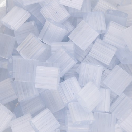 Perline Miyuki Tila 5x5x1,9 mm TL-2596 - Seta grigio chiaro x10g