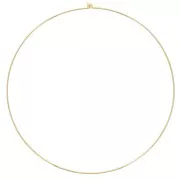 Girocollo rigido da 1,5 mm con chiusura a pallina - Dorato x15cm