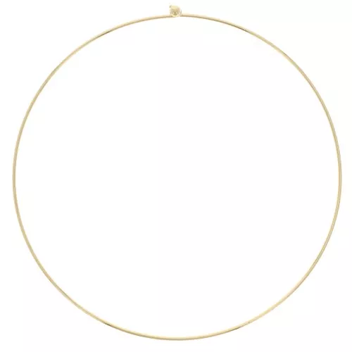 Girocollo rigido da 1,5 mm con chiusura a pallina - Dorato x15cm