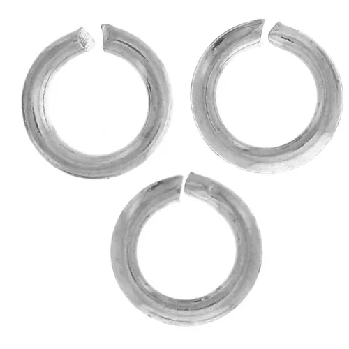 Anelli aperti 4x0,7 mm - Argento x50