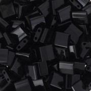 Perline Miyuki Tila 5x5x1,9 mm TL-401 - Nero x100 g