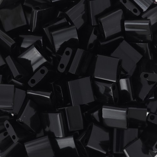 Perline Miyuki Tila 5x5x1,9 mm TL-401 - Nero x100 g