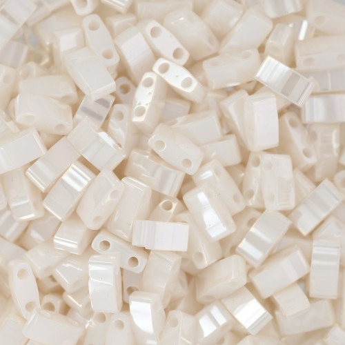 Perline Miyuki Half Tila 5x2.3x1.9mm HTL592 Perla Avorio Antico Ceylon confezione da 100g