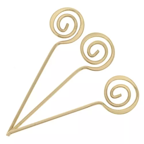 Chiodi a spirale 42,5x1 mm - Dorato x10