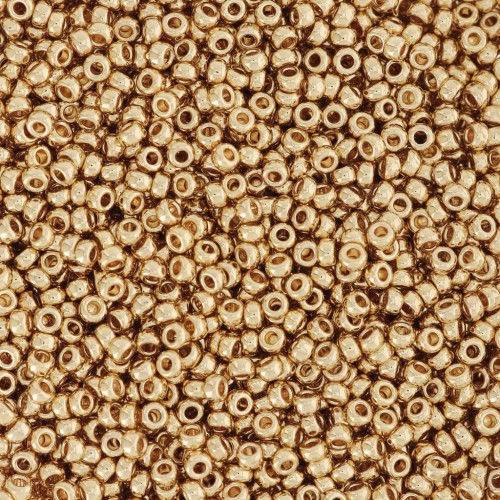 Perline Miyuki 15/0 193 - Placcate in oro 24 carati x 50 g