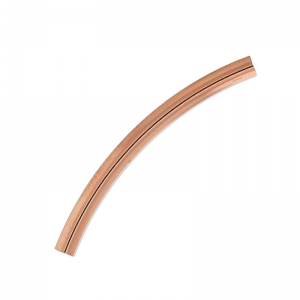 Tubo curvo 25x2 mm di Rose Gold filled x1