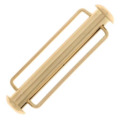 Chiusura scorrevole per tessere perle da 31,5 mm - Dorato x1