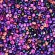 Perla Preciosa 11/0 2 mm - Mix viola - Salmone x20 g