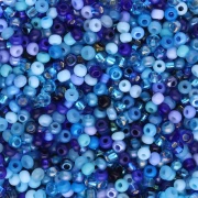Preciosa Perles rocailles 11/0 2 mm - Mix Blue x20g