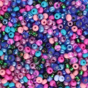 Perla Preciosa 11/0 da 2 mm - Mix viola - rosa - blu x 20 g