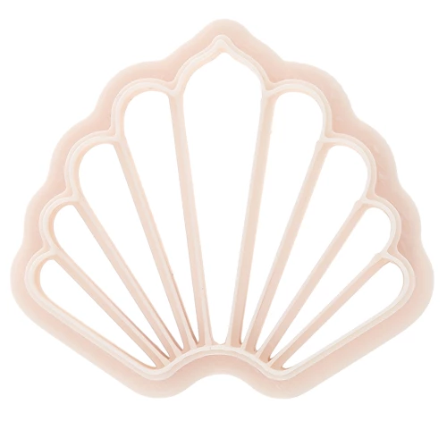 Taglierina per conchiglie 35x40 mm in polimero biodegradabile - Beige x1