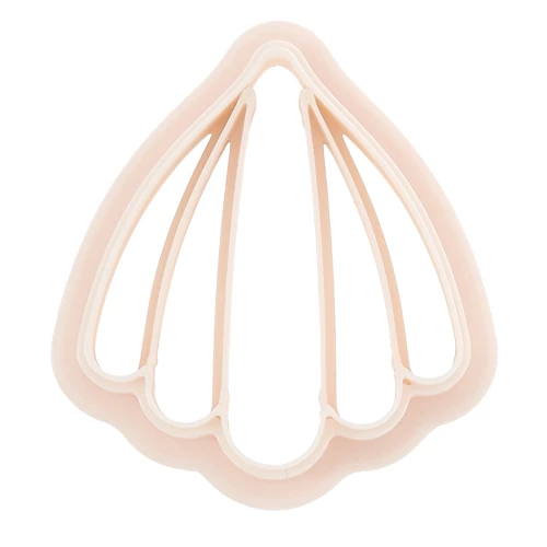 Taglierina per conchiglie 30x27 mm in polimero biodegradabile - Beige x1