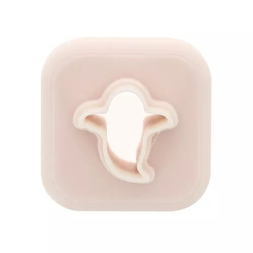 Mini tagliabiscotti fantasma in polimero biodegradabile da 11 mm - Beige x1