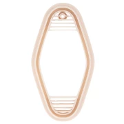 Objet - Emporte-pièce porte-clé motel 65x32 mm en polymère biodégradable - Beige x1 Emporte-pièce porte-clé motel 65x32 mm en polymère biodégradable - Beige x1