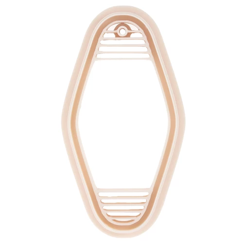 Portachiavi motel 65x32 mm in polimero biodegradabile - Beige x1