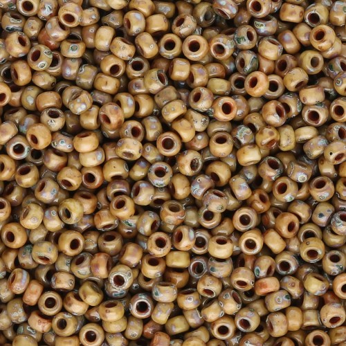 Rocaille Miyuki 11/0 4517 - Marrone opaco Picasso x8g