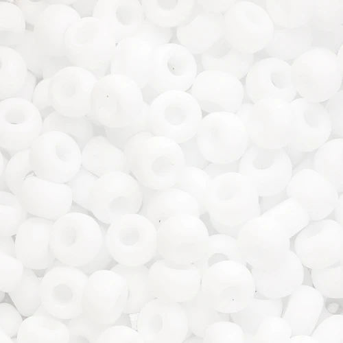 Rocaille Miyuki 6/0 402F - Bianco Mat x8g