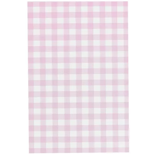 Cartoncini per gioielli 9x6 cm - Motivo a coste - Rosa - Bianco x20