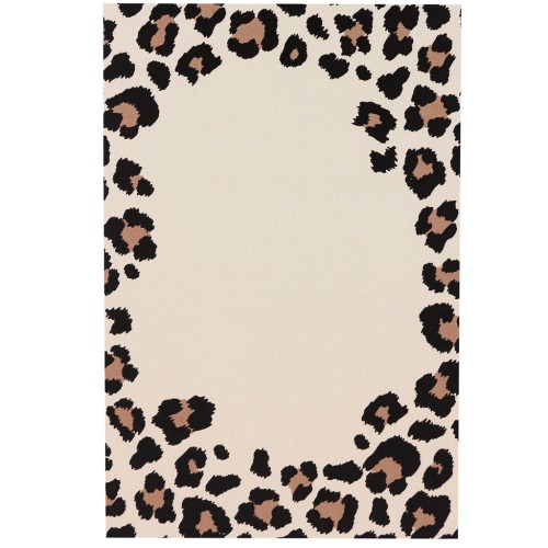 Cartoncini per gioielli 9x6 cm - Stampa leopardo - Beige - Marrone - Nero x20