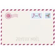 Biglietti gioiello 6x9 cm - motivo cartolina natalizia - Beige - Fecce di vino x20