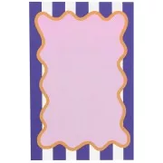 Cartes à bijoux 9x6 cm - Motif rayures - Violet - Blanc - Rose x20
