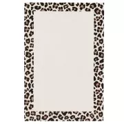 Cartoncini per gioielli 9x6 cm - Stampa leopardo - Beige - Marrone - Nero x20