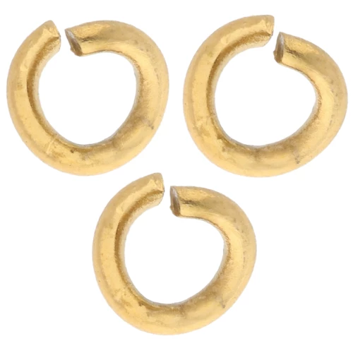Anelli aperti 5x1 mm - Acciaio inox 316L Dorato x100