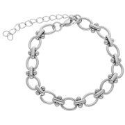 Bracciale a maglia fantasia da 7,5 mm - Acciaio inossidabile 304 x16cm|raw }}