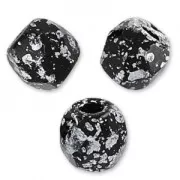 Sfaccettate mm. 3 Jet Tweedy Silver x50