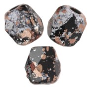 Sfaccettate mm. 3 Jet Tweedy Light Copper x50