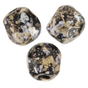 Sfaccettate mm. 3 Jet Tweedy Gold x50|raw }}