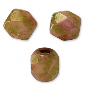 Rosa romana sfaccettata 3 mm bianco gesso x50