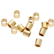 Tubi schiacciabili 2,5x2,5 mm - Gold filled x30