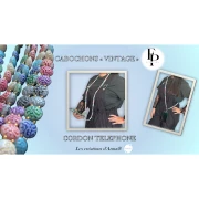 Perle rotonde vintage da 14 mm a 2 fori - Jet x6