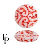 Perle rotonde vintage 14 mm 2 fori - Terracotta chiara x6|raw }}