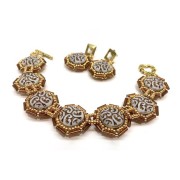 Perla rotonda vintage 14 mm 2 fori - Grigio x6