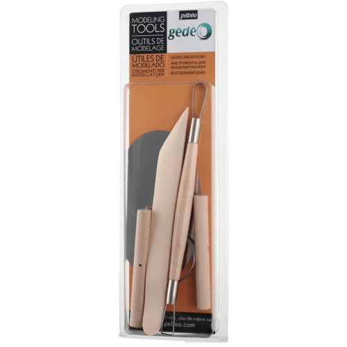 Set di 4 strumenti di modellazione in legno Gédéo