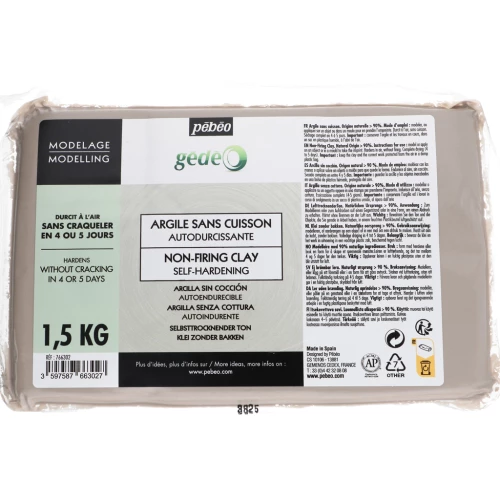 Argilla autoindurente non infiammabile Gédéo - Bianco x1,5 kg