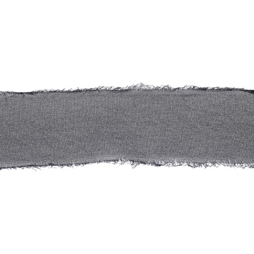 Nastro in mussola sfrangiato 40 mm - Blu navy x1m