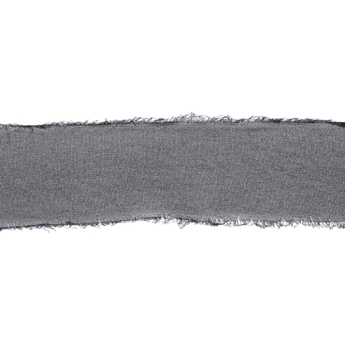 Nastro in mussola sfrangiato 40 mm - Blu navy x1m