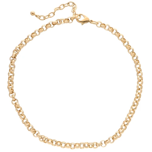 Collana in maglia Jaseron 7 mm - Dorato x44cm