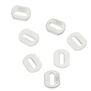 Clip ovali 4x3 mm - Argento 925 x10