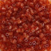 Bugles Twist Miyuki 10/0 Hex Cut 134 - Topazio scuro trasparente x10g|raw }}