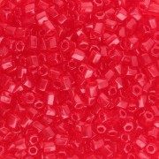 Bugles Twist Miyuki 10/0 Hex Cut 141 - Rubino trasparente x10g