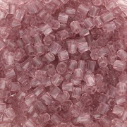 Bugles Twist Miyuki 10/0 Hex Cut 142 - Ametista fumé trasparente x10g